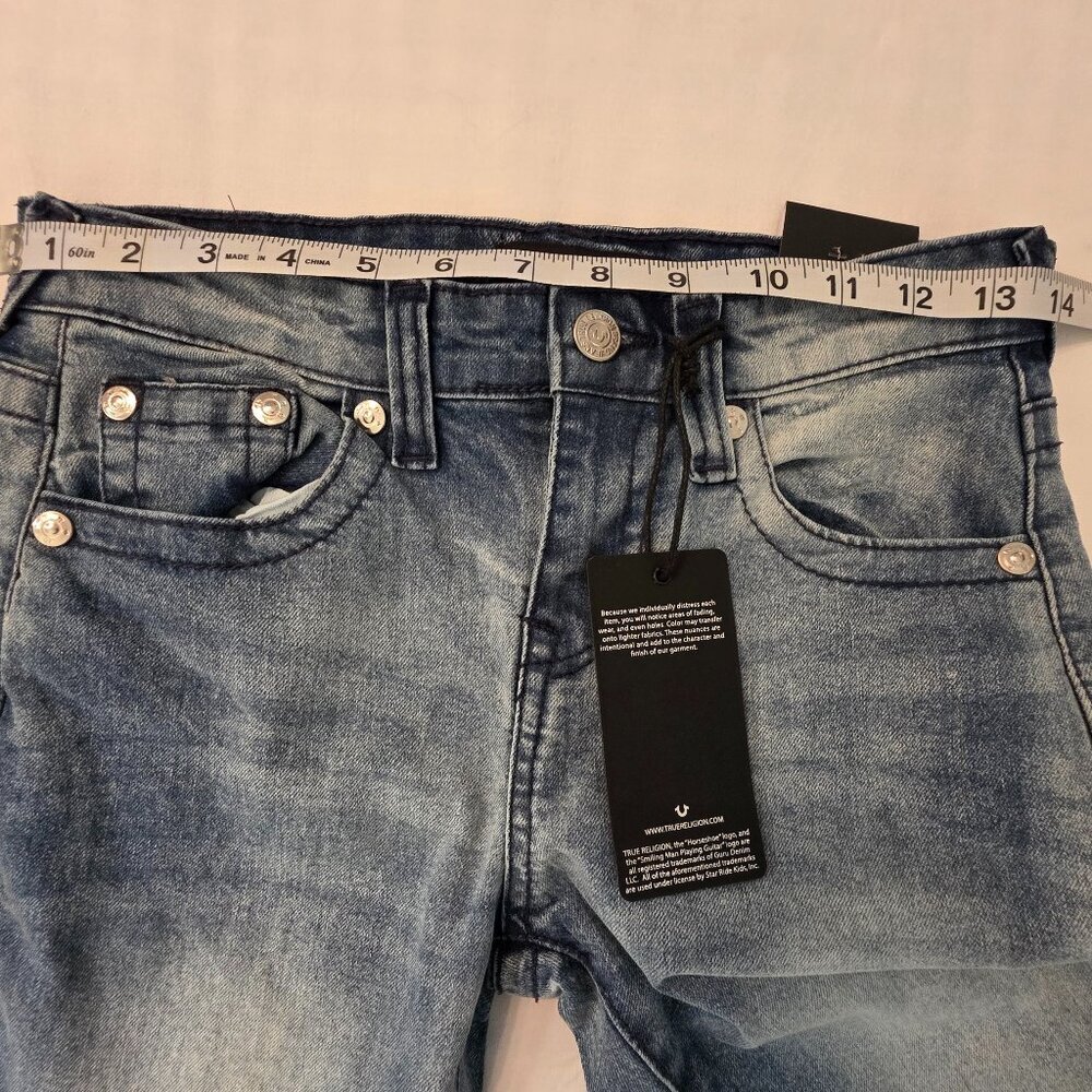 NWT True Religion Geno Boy's Relaxed Slim Distressed Denim Jeans, Size 12 - Picture 11 of 11